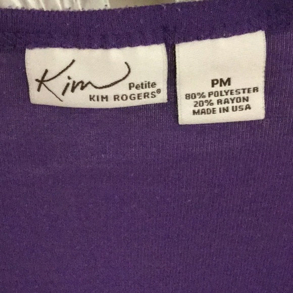 Kim Rogers purple striped shirt - Picture 2 of 4